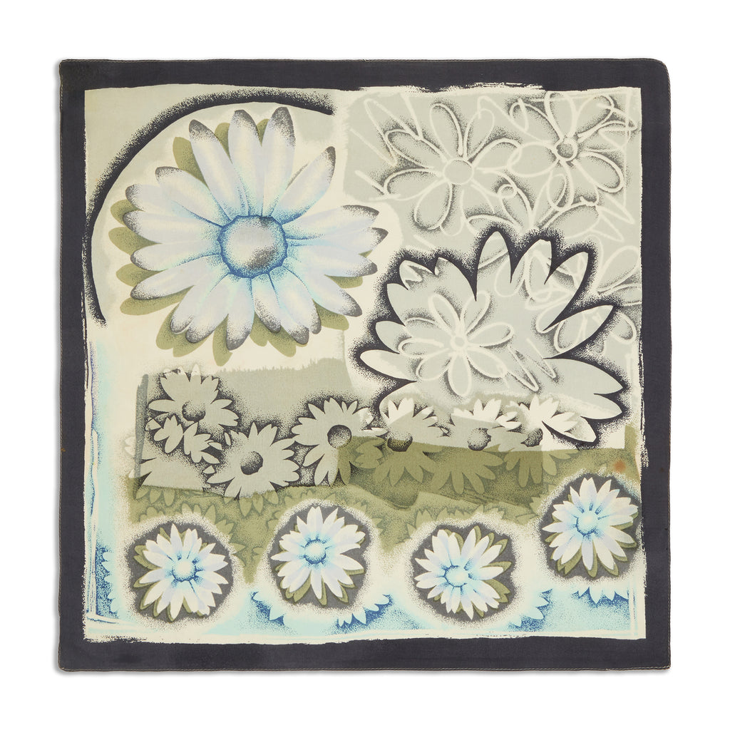 Silk Floral Collage Pocket Square