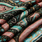 Blush Arabesque Silk Large Pocket Square
