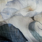 Porcelain Bloom Linen Stole