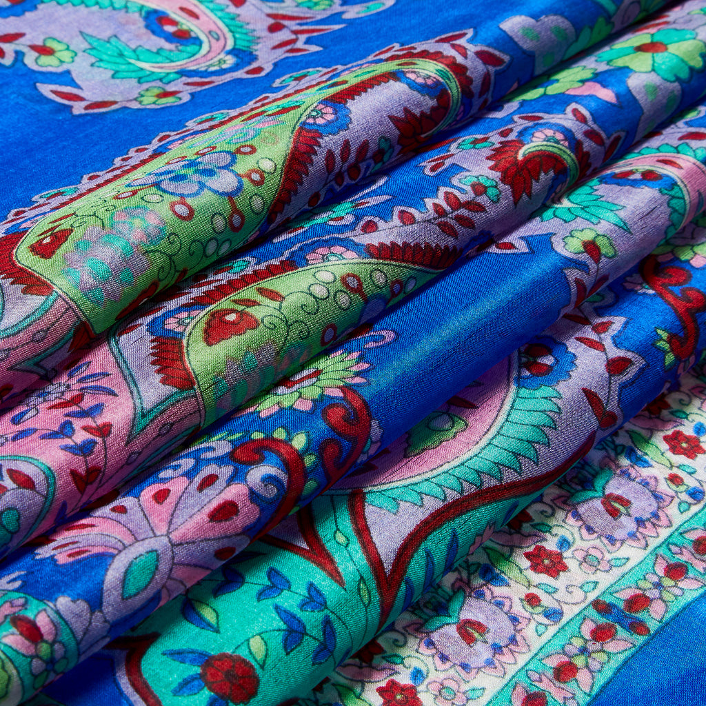 Paisley Silk Large Pocket Square