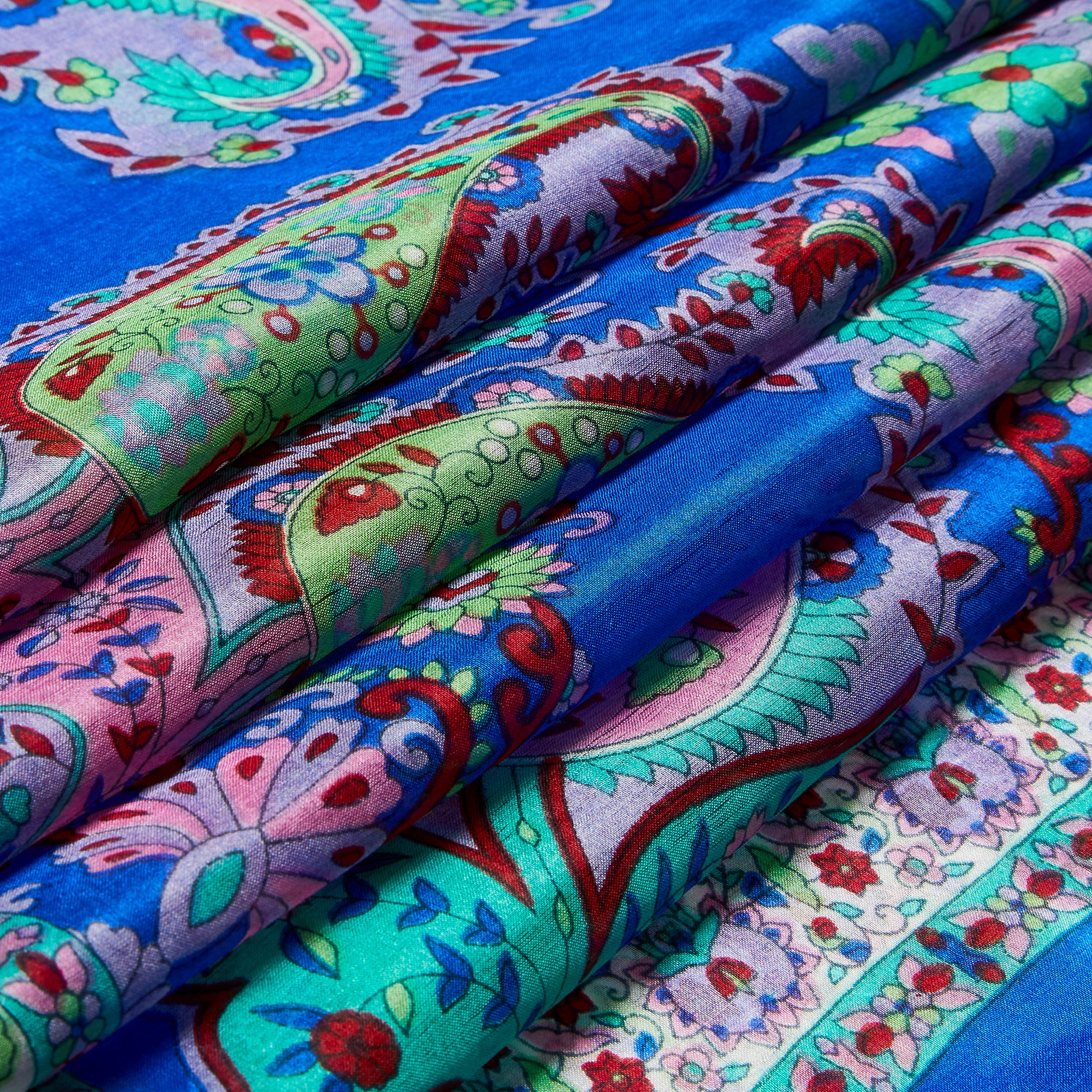 Paisley Silk Large Pocket Square