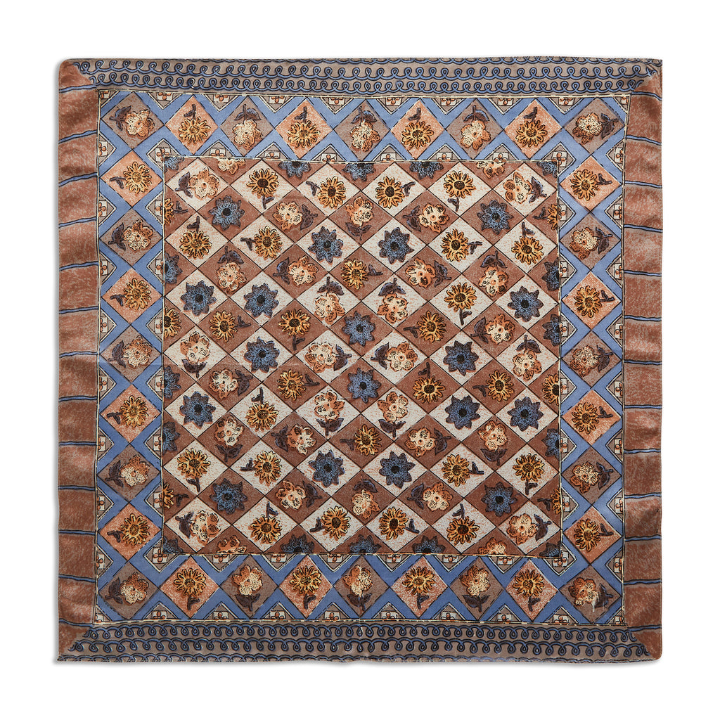 Silk Sunflower Pocket Square