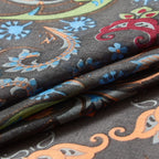 Silk Scroll and Floral Border Pocket Square