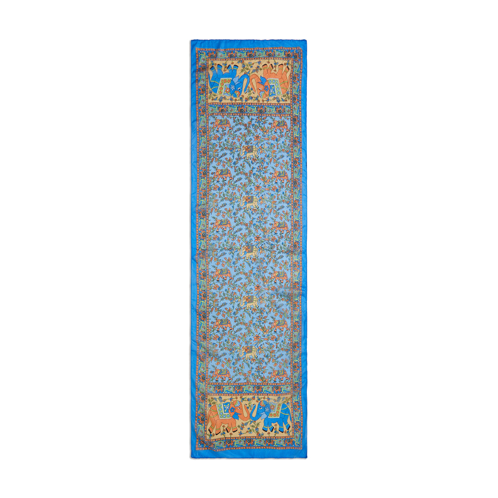 Celestial Elephant Garden Silk Stole