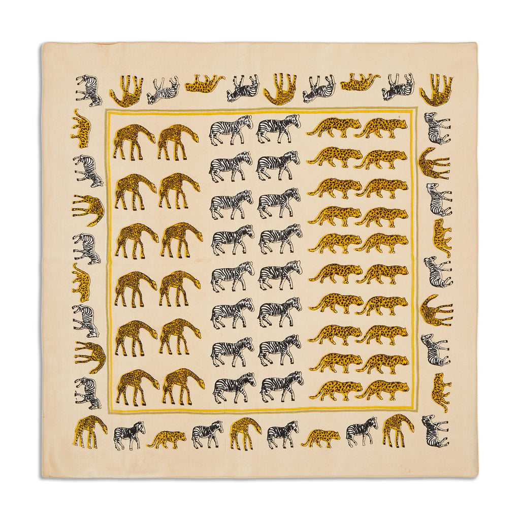 Silk Safari Pocket Square