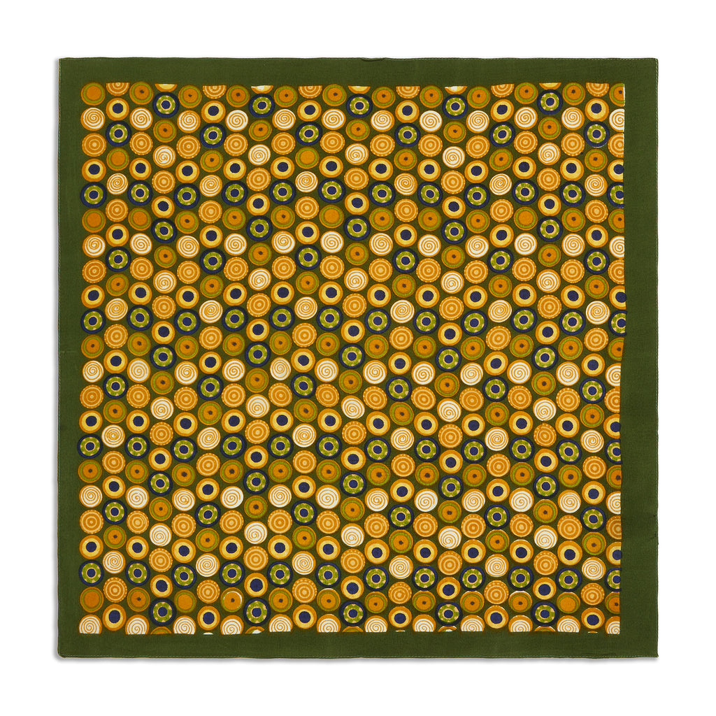 Silk Geometric Mosaic Pocket Square
