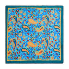 Silk Paisley Floral Vine Pocket Square
