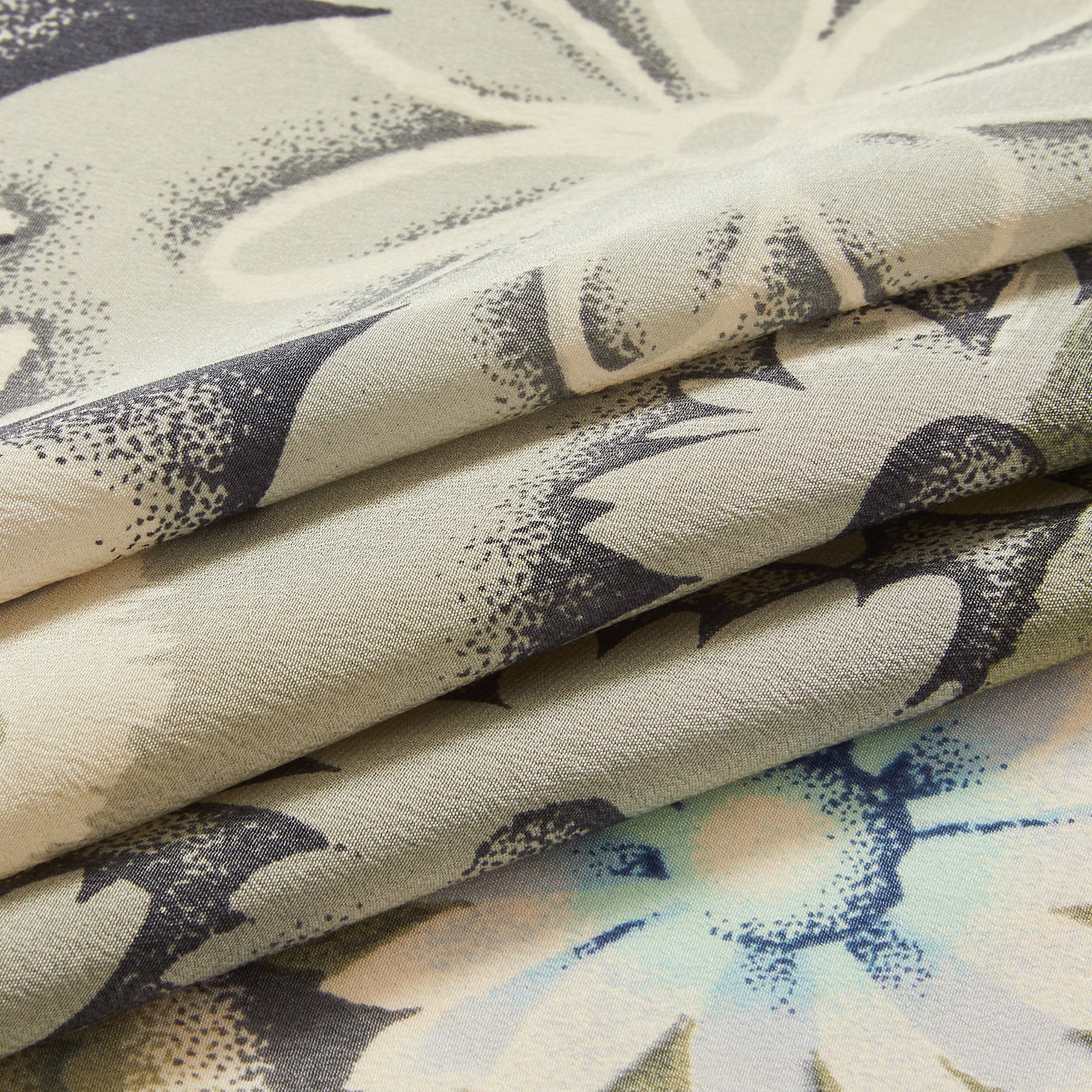 Silk Floral Collage Pocket Square