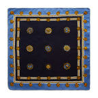 Silk Chain and Medallion Pocket Square