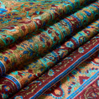 Antique Garnet Paisley Silk Stole