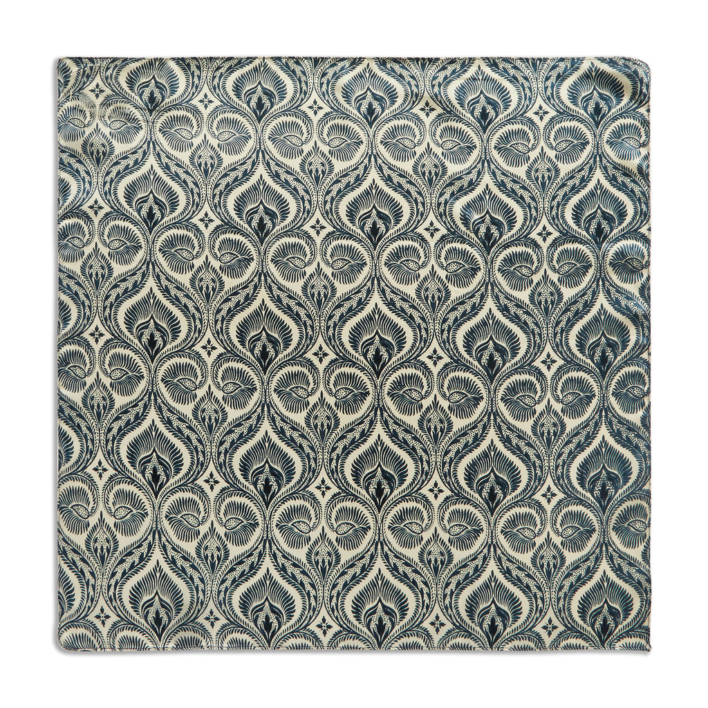 Silk Abstract Circle Pocket Square
