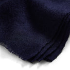 Oversized Cashmere - Plain Navy Blue Silk Stole