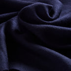 Oversized Cashmere - Plain Navy Blue Silk Stole