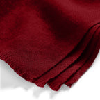 Oversized Cashmere -  Plain Red Silk Stole