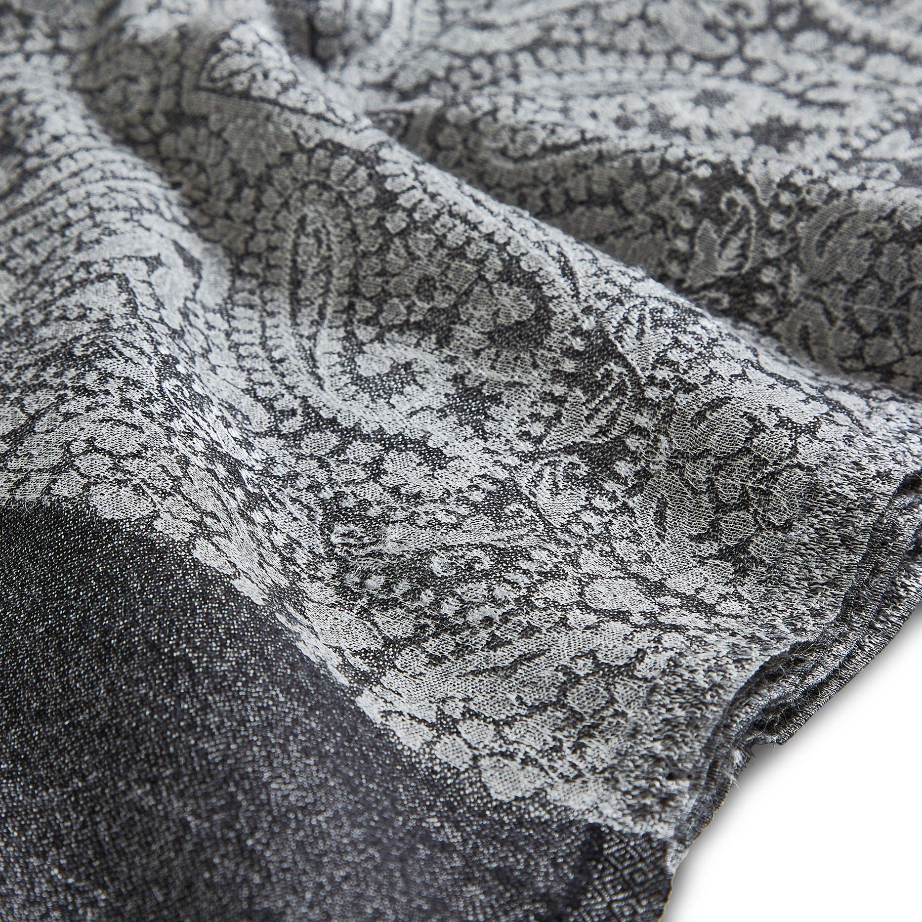 Oversized Finest Cashmere Paisley Lace Stole