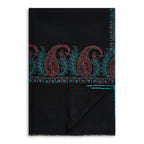 Heirloom Midnight Paisley Pashmina