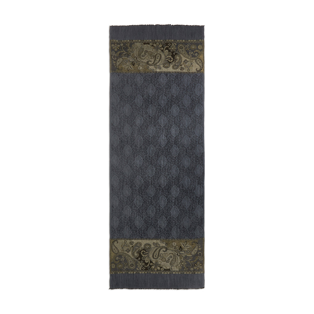 Midnight Paisley Finest Cashmere Stole