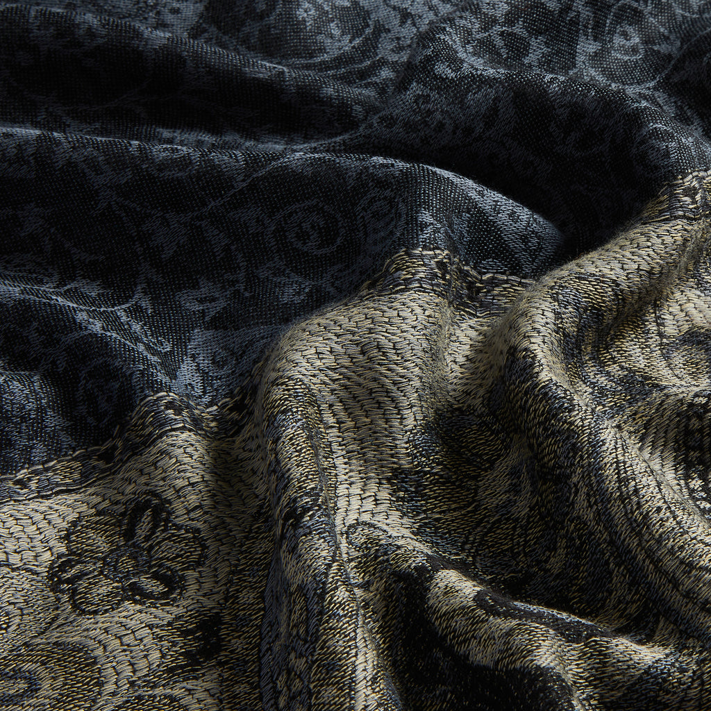 Midnight Paisley Finest Cashmere Stole