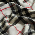 Ivory Check Finest Cashmere Wrap