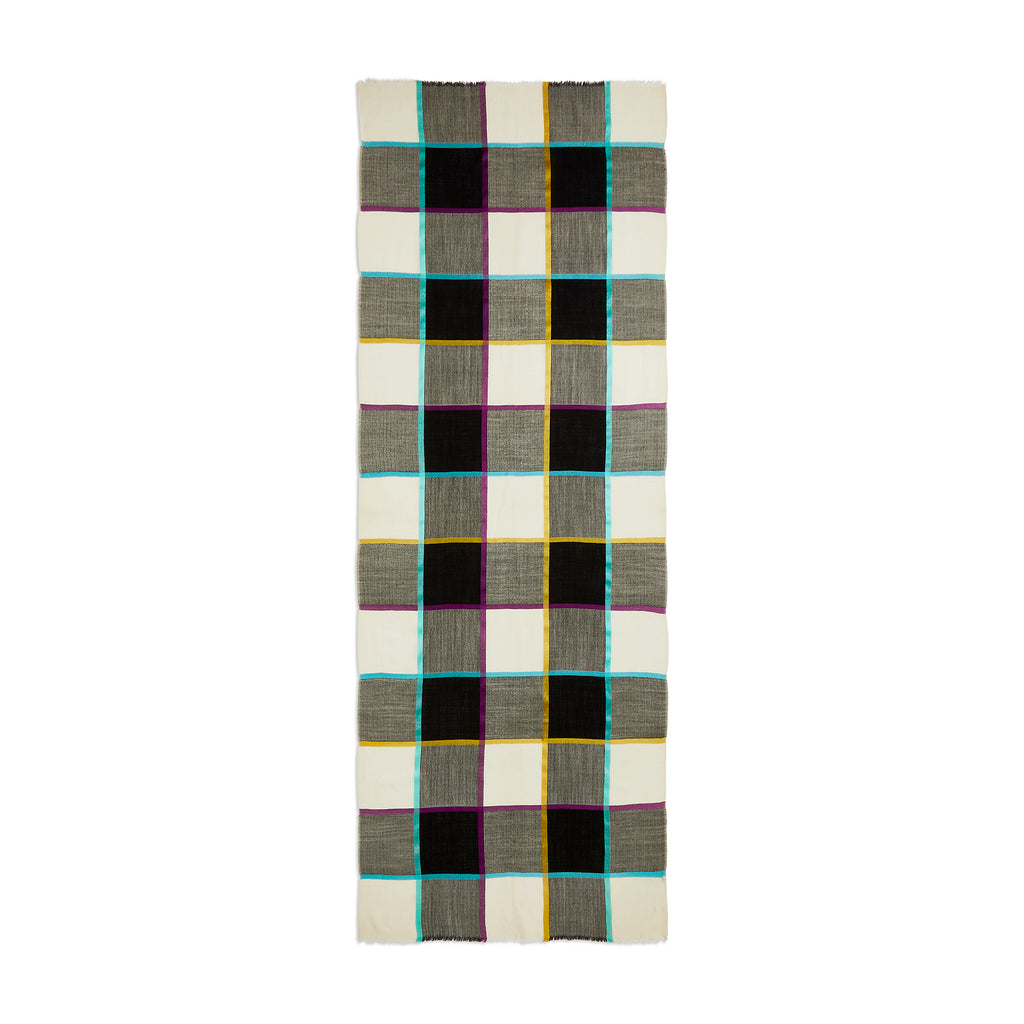 Aurora Check Finest Cashmere Stole