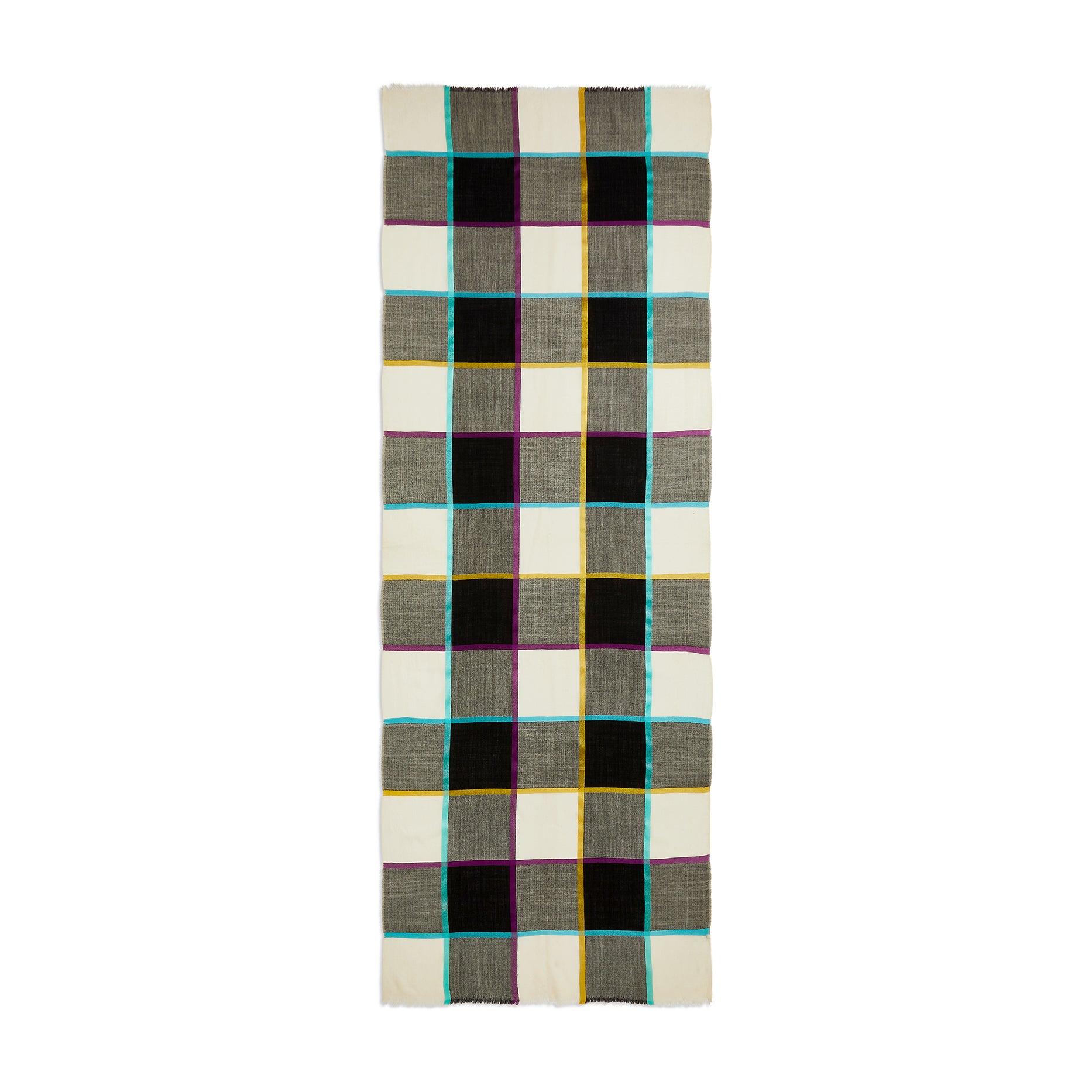 Aurora Check Finest Cashmere Stole