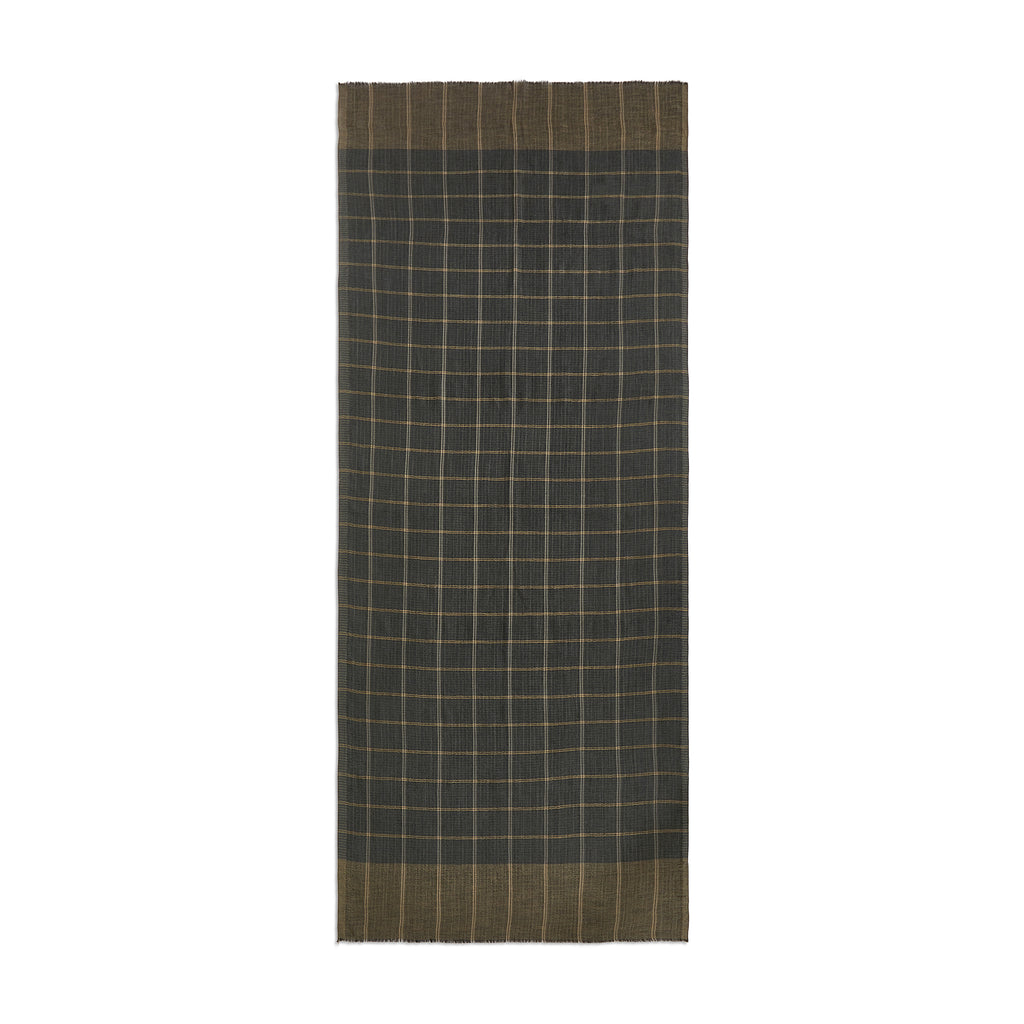 Graphite Grid Finest Cashmere Stole