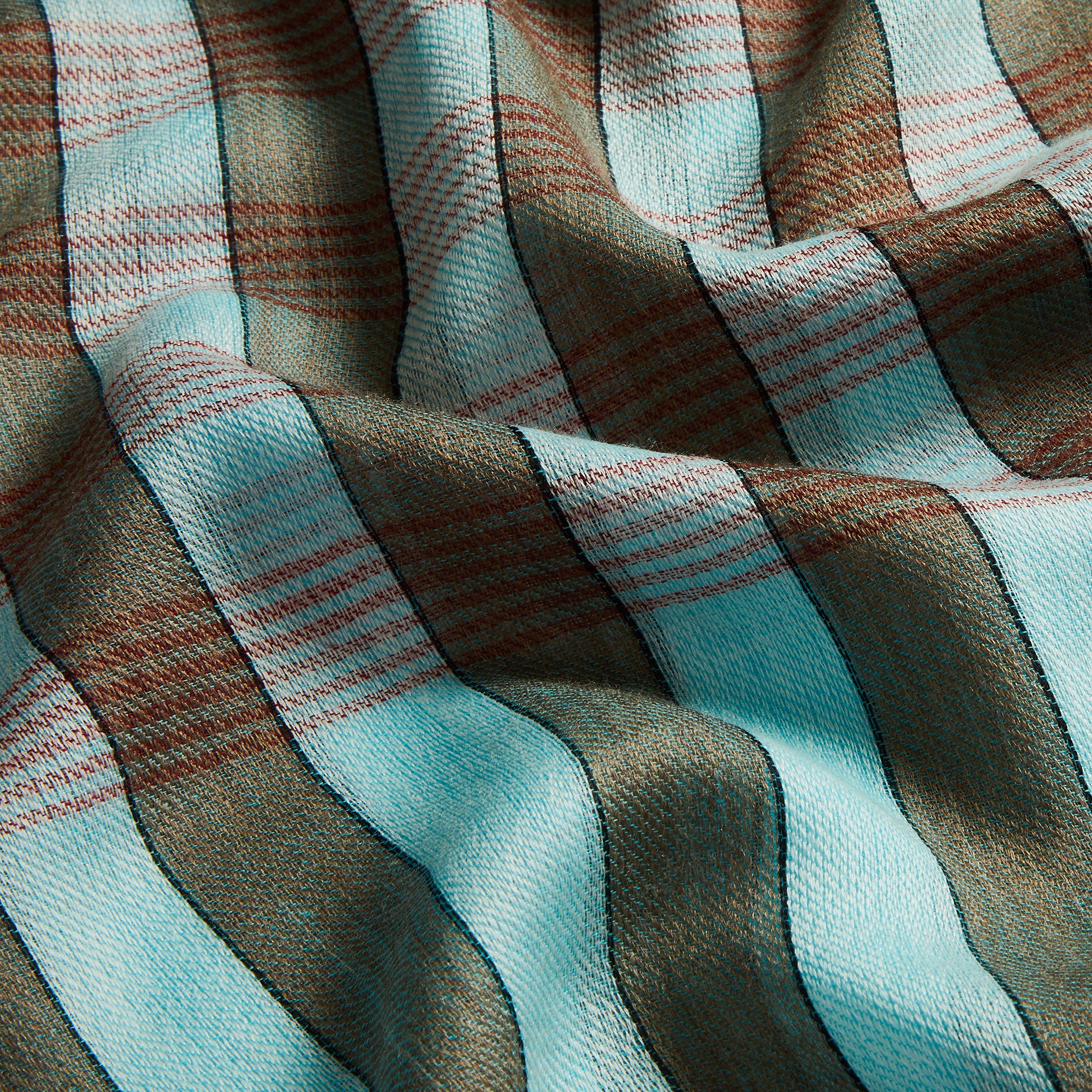 Celadon Check Finest Cashmere Stole