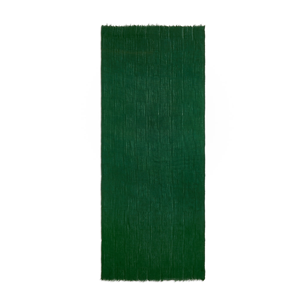 Emerald Paisley Finest Cashmere Stole