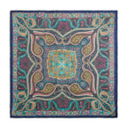Blush Arabesque Silk Large Pocket Square
