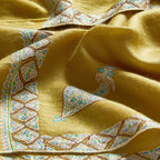 Heirloom Mustard Diamond Pashmina