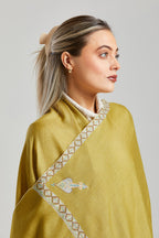Heirloom Mustard Diamond Pashmina