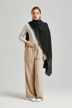 Heirloom Midnight Paisley Pashmina