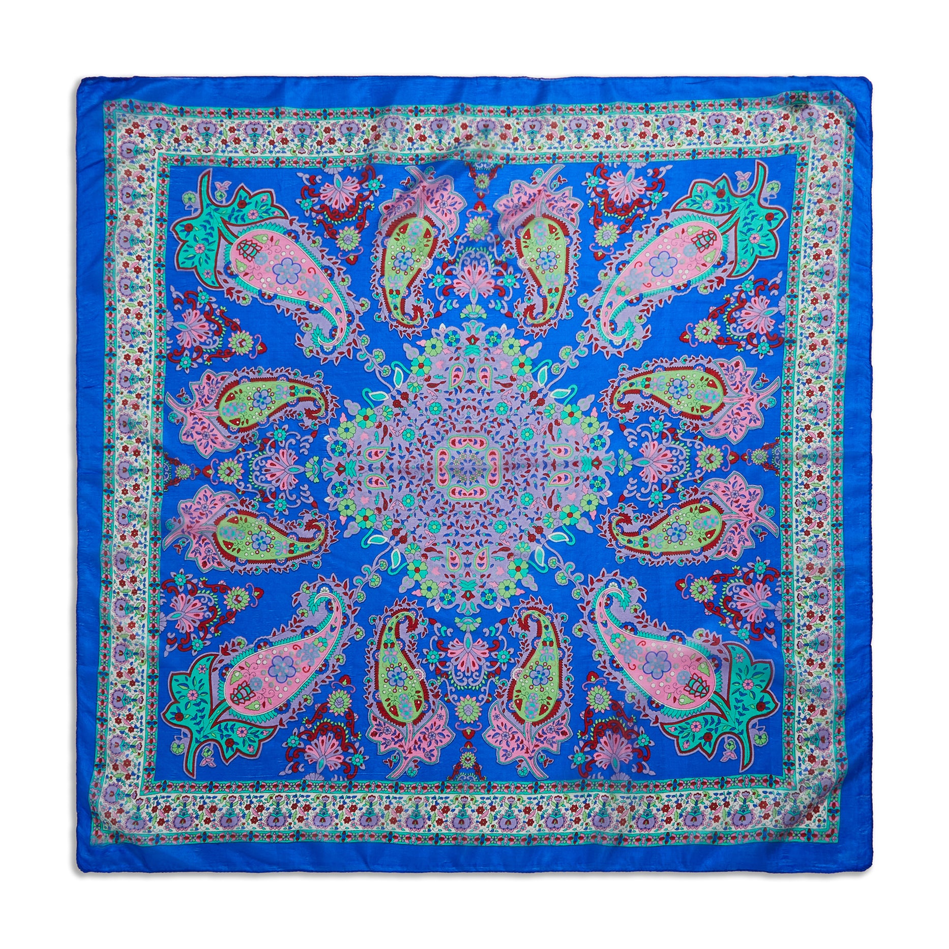 Paisley Silk Large Pocket Square