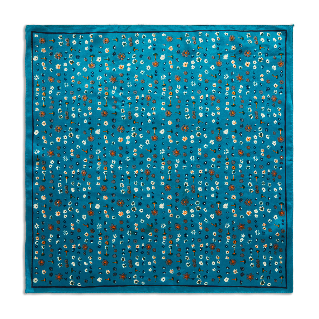 Silk Ditsy Floral Pocket Square