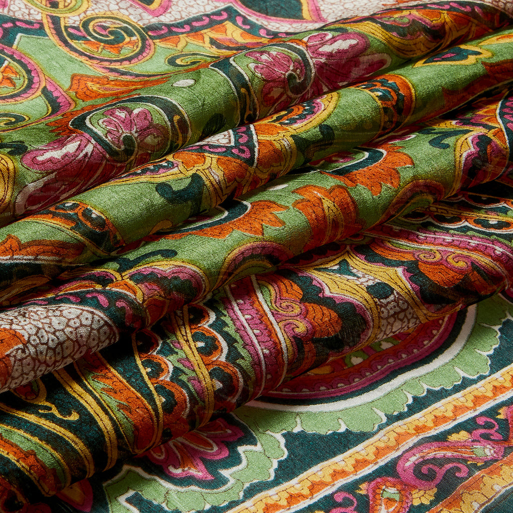 Emerald Court Paisley Silk Stole