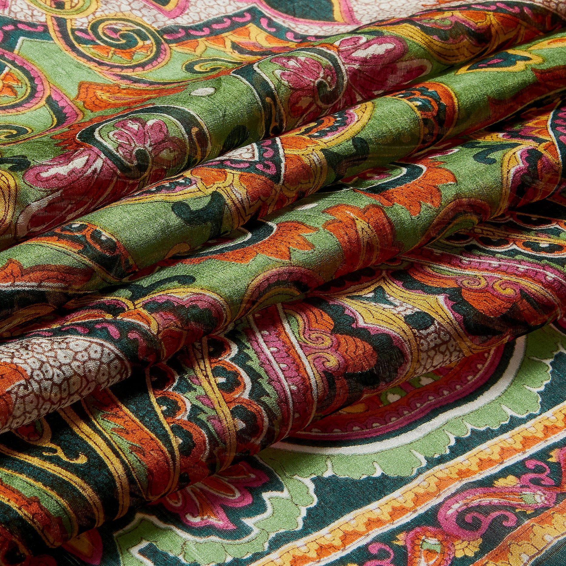 Emerald Court Paisley Silk Stole