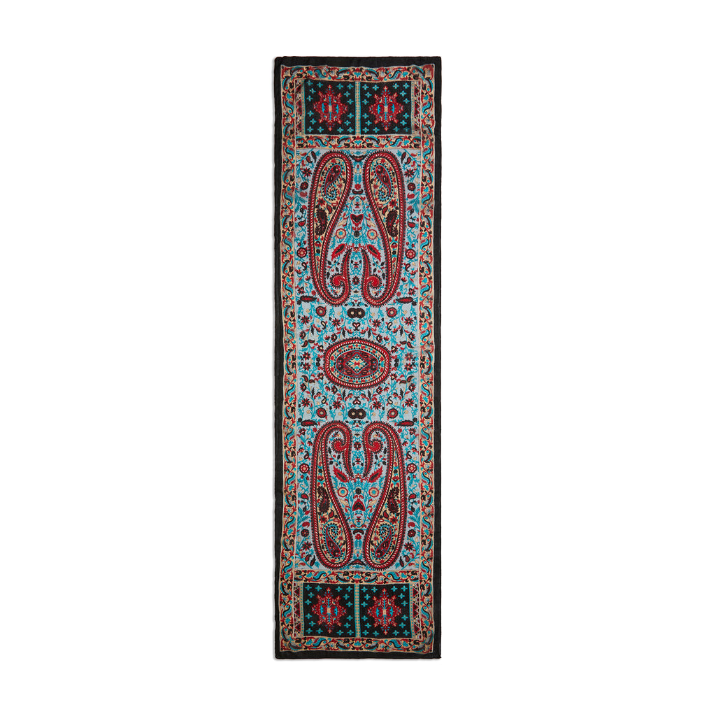 Sapphire Dynasty Paisley Silk Long