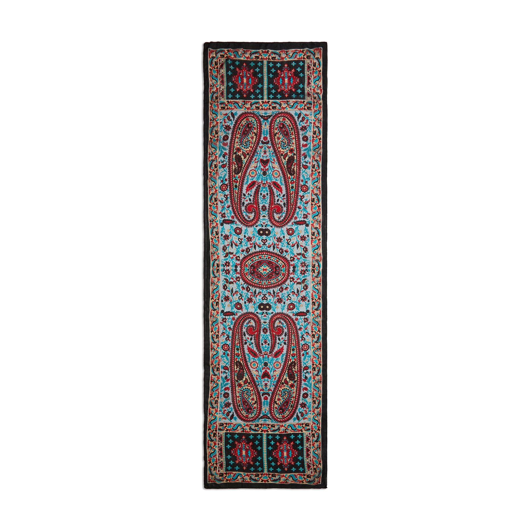 Sapphire Dynasty Paisley Silk Long