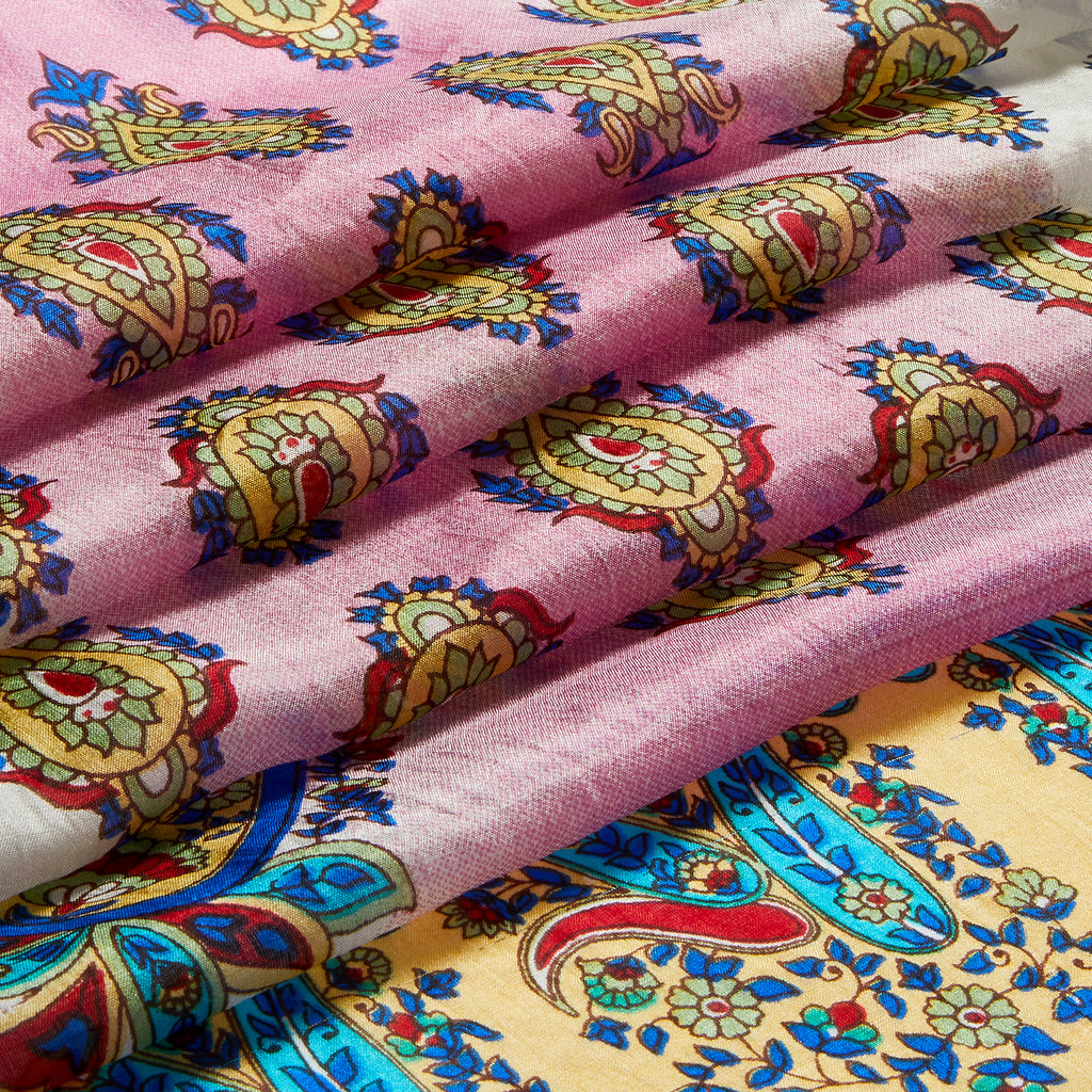 Rose Pavilion Paisley Silk Stole