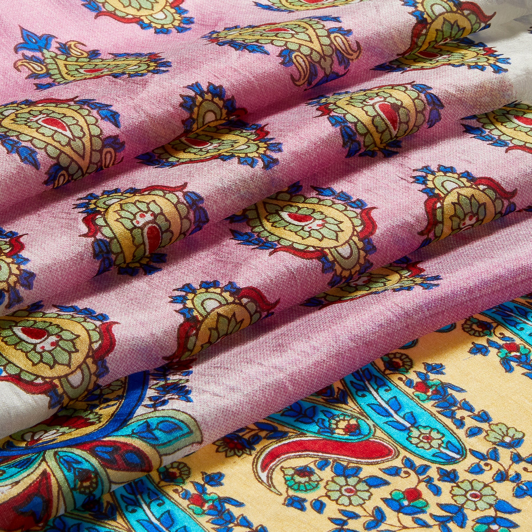 Rose Pavilion Paisley Silk Stole