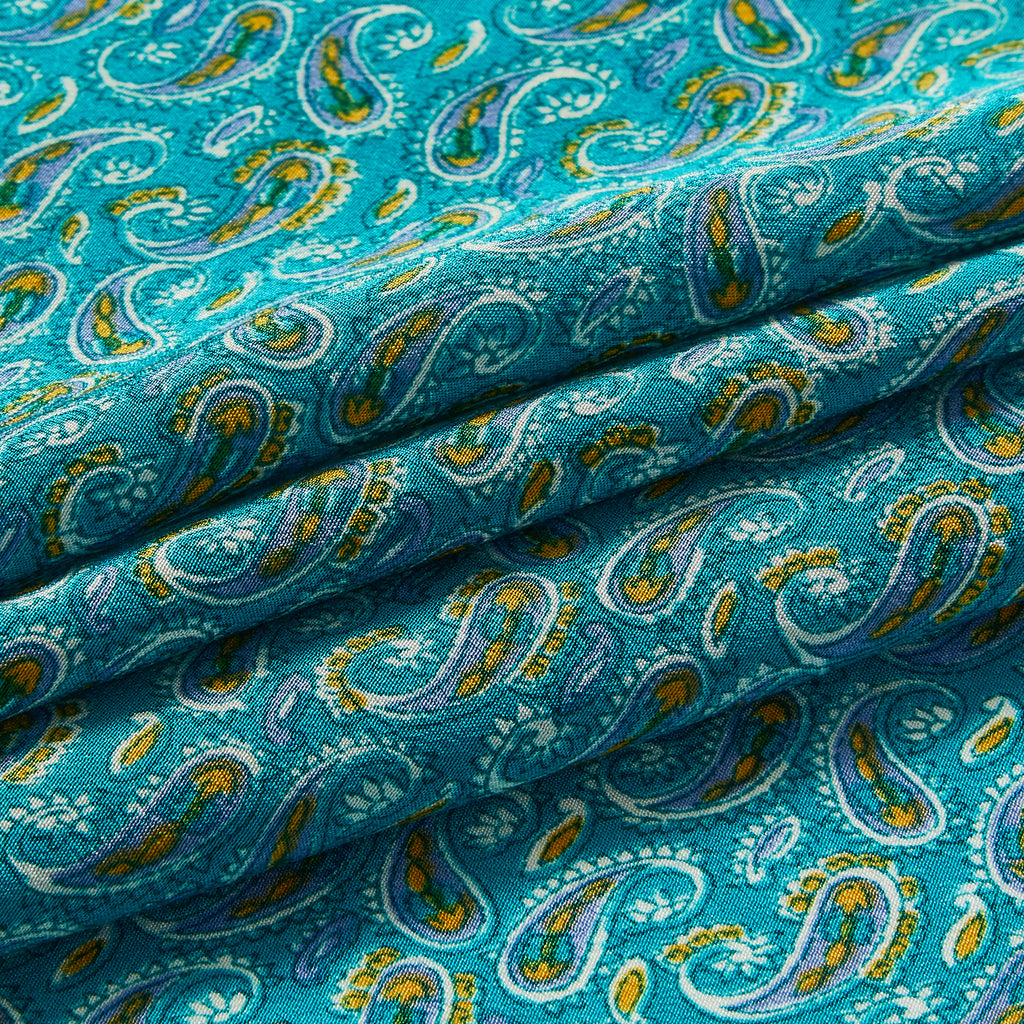 Silk All Over Paisley Pocket Square