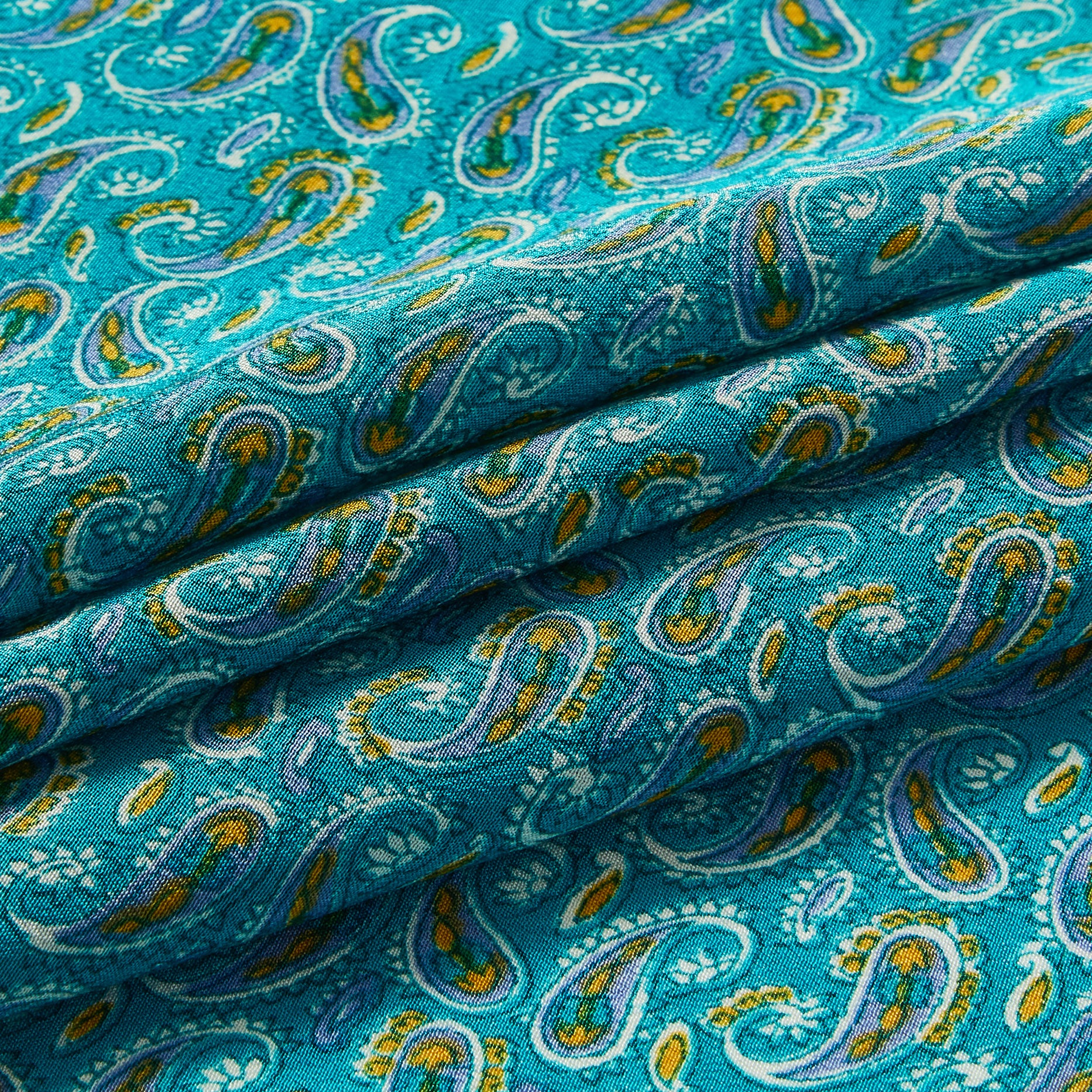Silk All Over Paisley Pocket Square