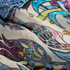 Indigo Aviary Linen Stole