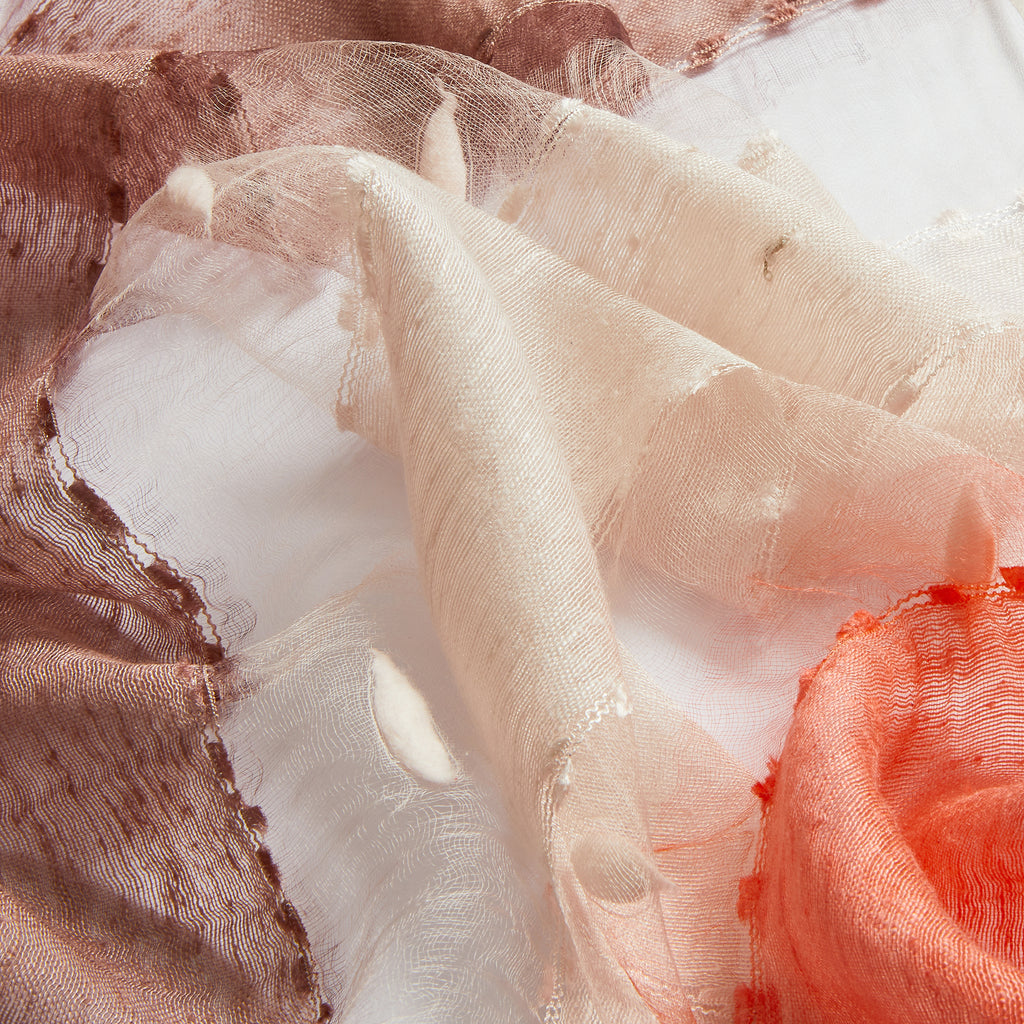 Apricot Capsule Silk Stole