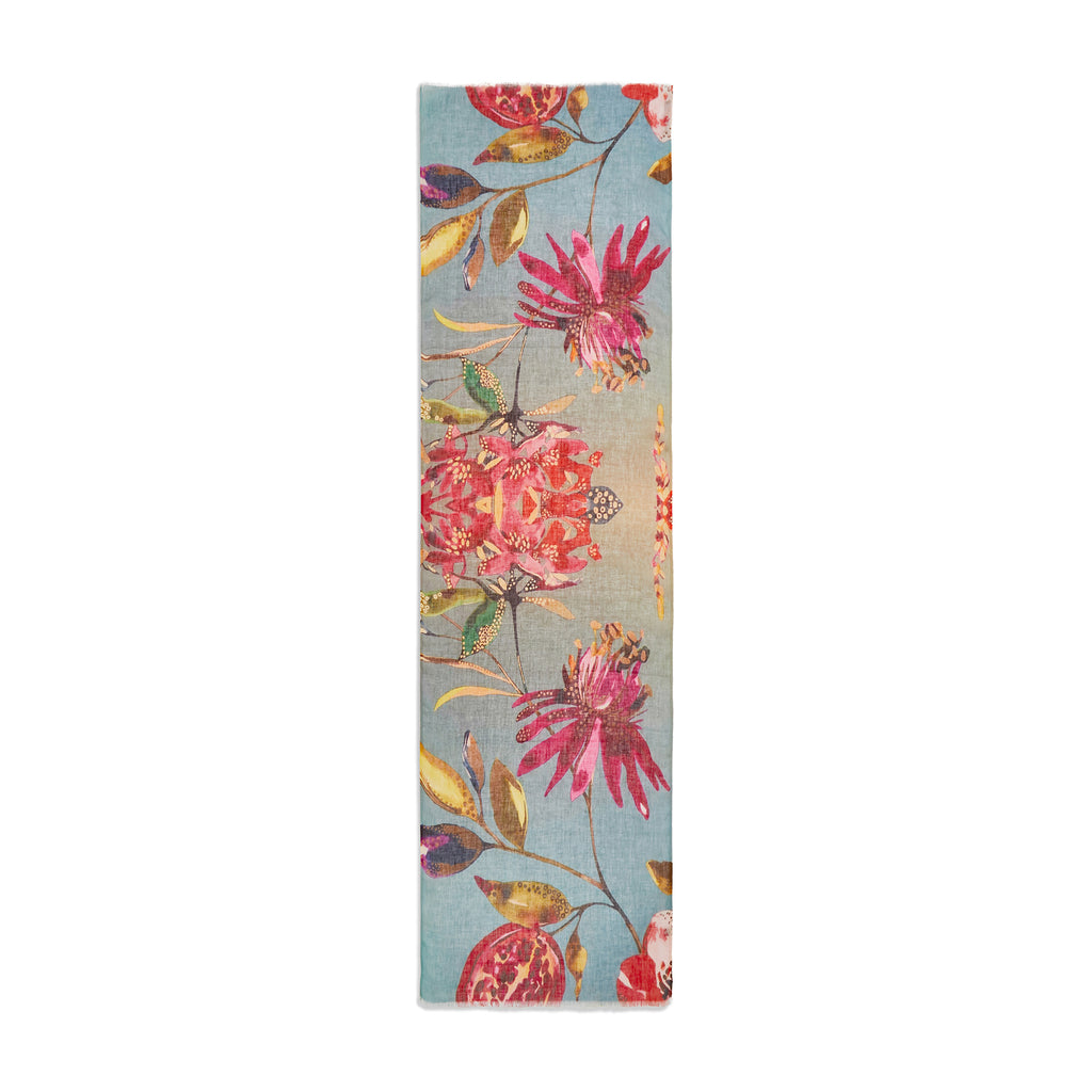 Dusty Rose Botanical Linen Stole