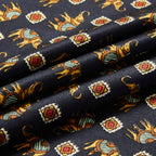 Silk All Over Elephant Pocket Square