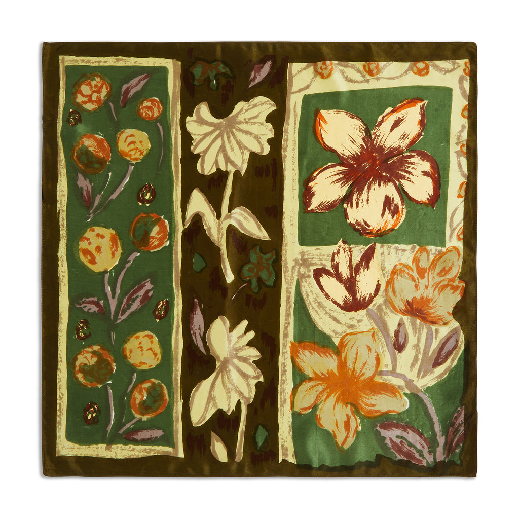 Silk Vintage Tile Pocket Square