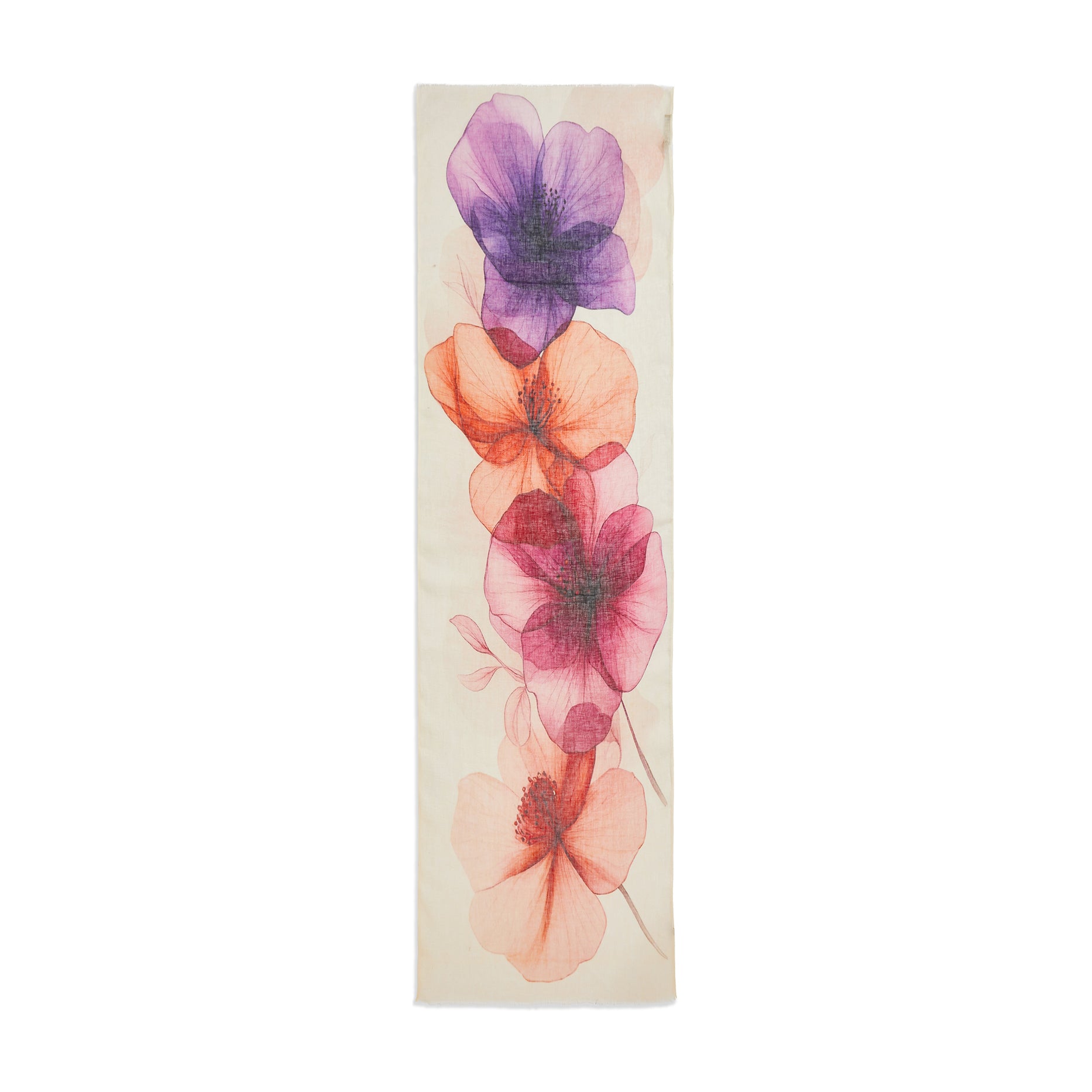 Amethyst Petal Linen Veil